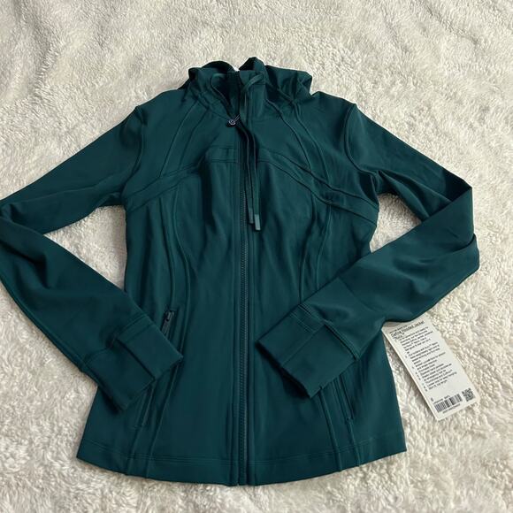 NWT Womens Lululemon Define Nulu Jacket in Forest Green Size 6 Running Workout - Picture 2 of 7